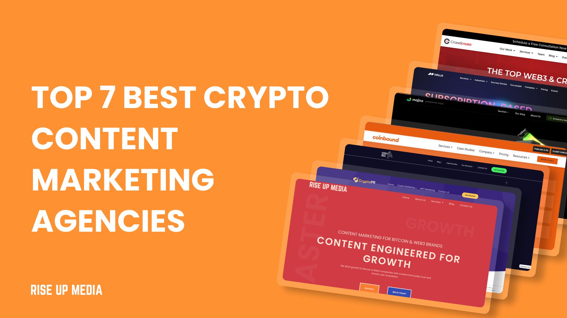 Top 7 Best Crypto Content Marketing Agencies in 2025 - Rise Up Media