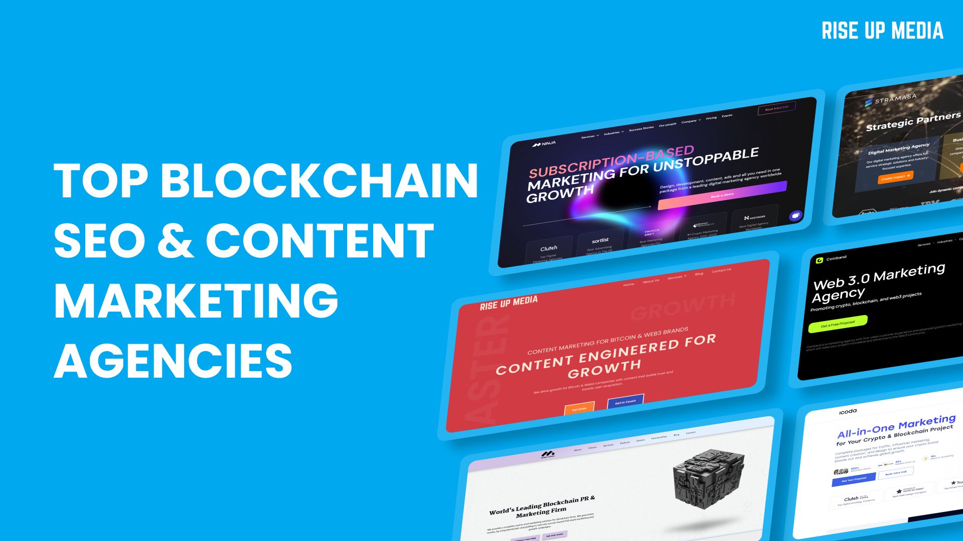 Top 7 Blockchain SEO & Content Marketing Agencies in 2025 - Rise Up Media